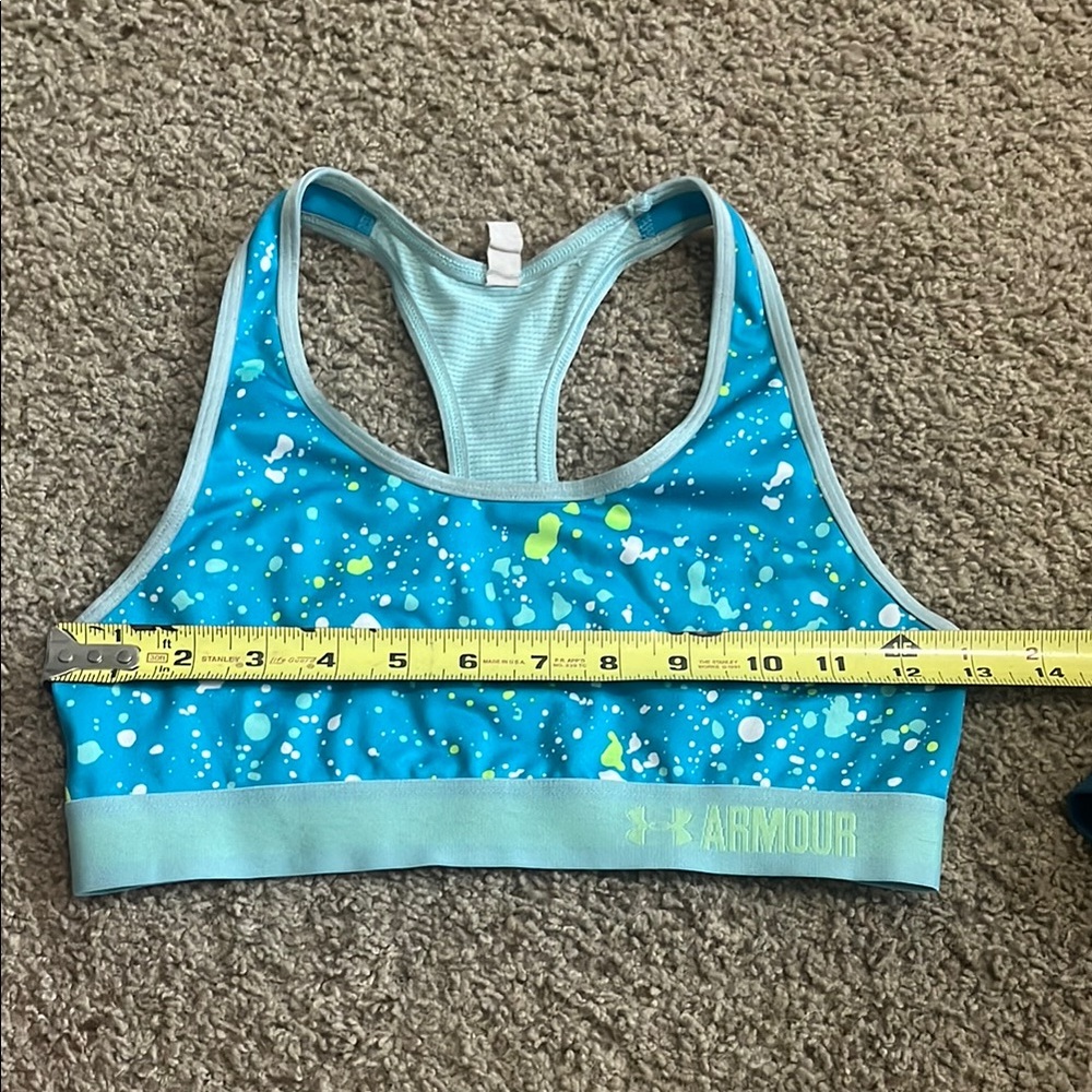 Under Armour Blue Racer Back Sports Bra